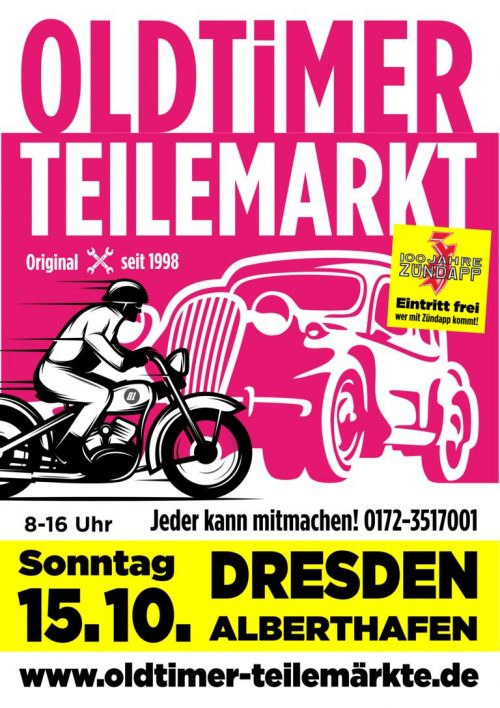 Oldtimer Teilemarkt im Alberthafen - Sachsenland Transport & Logistik GmbH